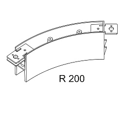SLM26H - CORNER SET R 135° B Delta Light PR SPLITLINE изогнутый угловой модуль 135 градусов для профиля