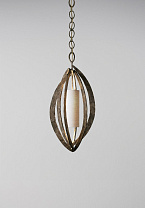 Burnt Silver shown with 4 Tall Cylinder in Putty Silk with Cream Card lining