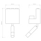 1433009 Venn Reader Astro lighting светильник для чтения матовый никель — фото 7
