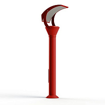 OL 33 N° 4; Toughened glass Built-in LED 3000°K warm white 28W; Tomato red