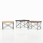 20119520 LTR Vitra Журнальный столик тёмный дуб с хромированными ножками — фото 1