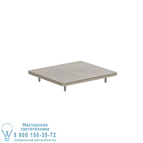 ALURA LOUNGE 140 СТОЛ 140X120X23CM ЧЕРНАЯ СТОЛЕШНИЦА CERAMIC TERRA MARRONE Royal Botania