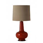 Sybil Lamp Paprika with New Bronze base Porta Romana