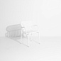M0740309 WEEK-END Petite Friture Обеденный стул с подлокотниками садовый металлический белый — фото 2