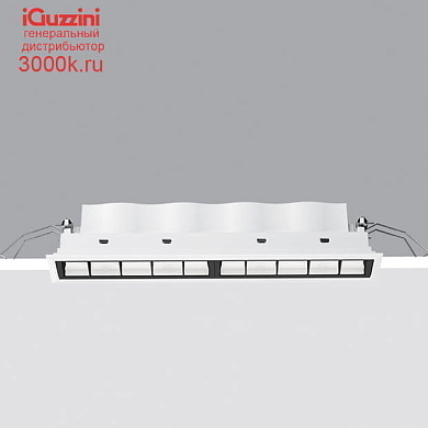 QD39 Laser Blade iGuzzini Recessed Frame section 10 LEDs - Tunable White - Wall Washer Longitudinal Glare Control