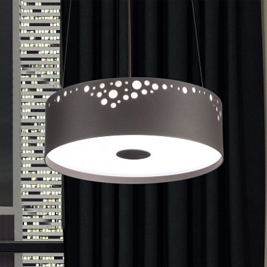 04501TNDHXXXX Elesi luce Gaia SP R S LED круглый светодиодный подвесной светильник серый