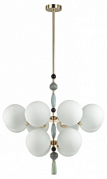 5405/12 Odeon Light Palle потолочный светильник с круглыми стеклянными плафонами зеленого оттенка