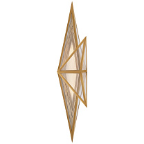 Ori Tall Sconce антично-патинированная латунь с прозрачным линейным стеклом