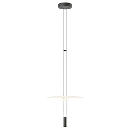 158511/1Z_10 Vibia Flamingo подвесной светильник черного цвета с горизонтальными дисками
