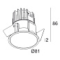 202 273 811 922 B Delta Light RINGO Встраиваемый точечный светильник DEEP LED IP — фото 1
