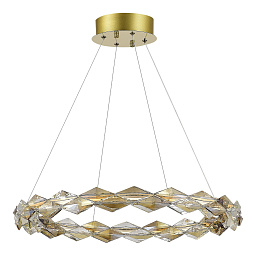 SL6009.203.01 ST-Luce Diamanta подвесной светильник в форме кольца с зеркальным покрытием