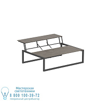 NINIX LOUNGE TABLE 150T С ПОКРЫТИЕМ АНТРАЦИТОВО-КЕРАМИЧЕСКИЙ TERRA MARRONE Royal Botania