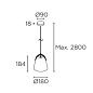 00-7992-EM-EM подвесной светильник Leds C4 Napa Small