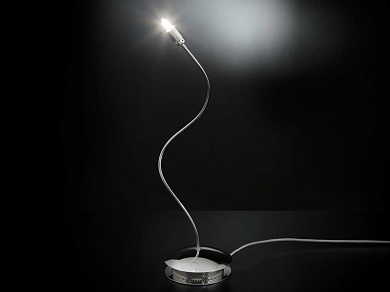 Free spirit Хромированная настольная лампа с поворотным кронштейном Metal Lux