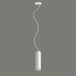 C32351B ACB Iluminacion Studio подвесной светильник с вытянутым металлическим корпусом, белое исполнение