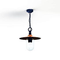 Montana N° 1; Clear glass E27 105W - Lacquered copper dome; Steel blue