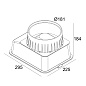 LOGIC 190 R BOX Delta Light установочный короб — фото 1