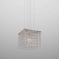 Подвесной светильник GIOGALI CUB CRYSTAL, прозрачный, матовый, бронзовый, 1 E27 CE