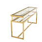 109554 Console Table Harvey sliding top gold finish таблица Eichholtz