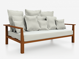 Gervasoni Outdoor 4-местный садовый диван из ткани Gervasoni