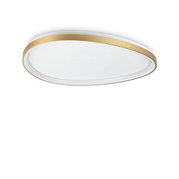 341514 Ideal lux Gemini потолочный светильник овальной формы с латунным ободком