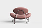 Meadow lounge chair Vidar 633/Brushed steel Woud, кресло — фото 3