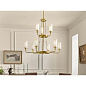 Vetivene 9 Light Chandelier Natural Brass люстра 52452NBR Kichler — фото 3