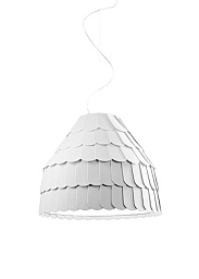 F12A01 White Fabbian Roofer подвесной светильник белого цвета куполообразной формы