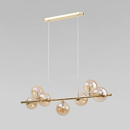 a065196 TK Lighting Estera подвесная люстра с четырьмя стеклянными плафонами на горизонтальной штанге