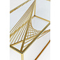 85363 Журнальный столик Laser Gold Clear Glass 120x60см Kare Design