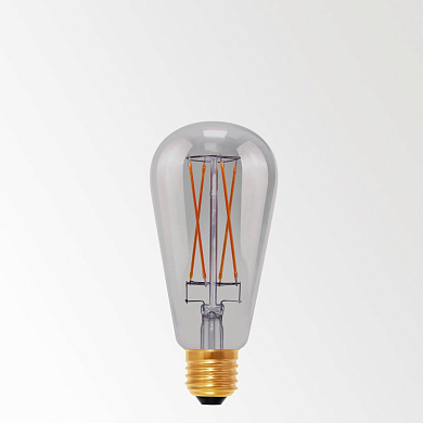 LED FILAMENT T64 E27 6W 2200K - SMOKE Delta Light лампа
