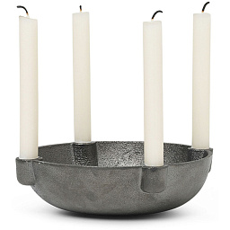 1104263163 Ferm Living Bowl подсвечник черная латунь на пять свечей