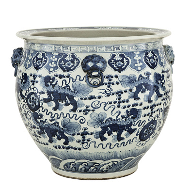 109468 Vase Chinese Fishbowl керамика Eichholtz