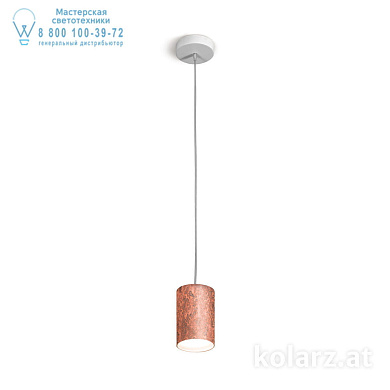 Kolarz TUBE A1347.31.VinCu/10 подвесной светильник ø8cm высота 1cm мин. высота 150cm 1 лампа gx53