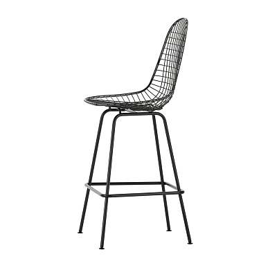 4055737222160 Eames Wire Vitra Барный стул средний, черный