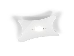 Потолочный светильник Manta Metal Lux, 1 лампа, белое стекло 264.301.02