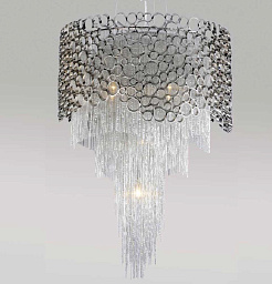 HAUBERK SP-PL8 D60 Crystal Lux HAUBERK многоярусная люстра с хрустальными подвесками и металлическим каркасом