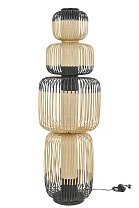 Floor Lamp BAMBOO Totem 4 lights Black