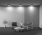 C032CL-36W3K-SQ-B Maytoni Zon Потолочный светильник 36W 2050лм Черный — фото 6