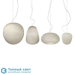 Rituals 3 - suspension Foscarini Rituals подвесной светильник с несколькими плафонами из выдувного стекла различной формы