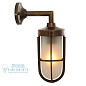 CLADACH BRASS WELL GLASS WALL LIGHT Настенный светильник прямого света ручной работы Mullan Lighting MLWL053ANTBRSCL