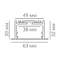 Встраиваемый линейный светильник LINEAR 6332 V Led Technology — фото 1
