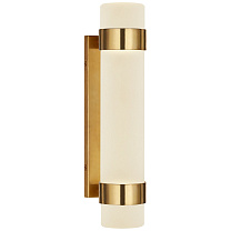 Barton Small Bath Sconce натуральная латунь с гравированным кристаллом
