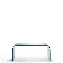 F2610TB100TR10 Fontana Arte Tavolino стол с прозрачной стеклянной поверхностью средней высоты