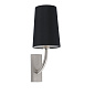 29680-21 REM MATT NICKEL WALL LAMP BLACK LAMPSHADE настенный светильник Faro barcelona
