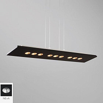CONFORT SOSPENSIONE 60,5W 97x20 3000K NERO - ALLUMINIO SATIN