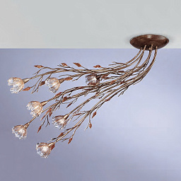 216/7PF AMBER CRYSTAL IDL Zizolo потолочный светильник с декоративными элементами