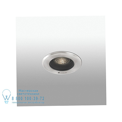 70305 GEISER LED Grey orientable inox ceiling recessed встраиваемый в потолок светильник Faro barcelona