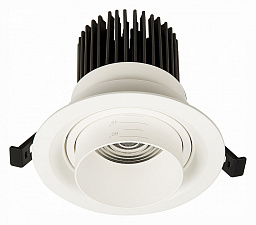 ST701.548.12 ST-Luce Zoom встраиваемый потолочный светильник чёрный цилиндрический с направленным потоком