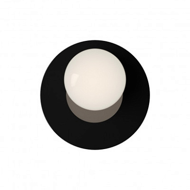 05601NGDHXXBB Elesi luce Bianca AP PL 22 LED IP20 небольшой круглый дизайнерский настенный и потолочный светильник чёрный